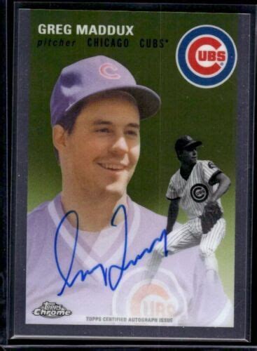 Topps Chrome Platinum Anniversary Cpa Gm Greg Maddux Autographs