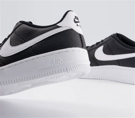 Nike Air Force 1 Boys Trainers Black White Kids Trainers