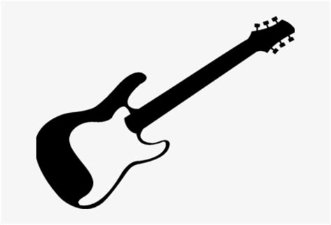 Electric Guitar Clipart Black And White - 640x480 PNG Download - PNGkit