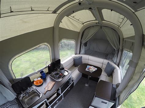 The Self-Inflating Opus Camper Expands To Give You A 121 Sq Ft Camping Area