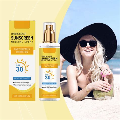 Scalp Sunscreen Spray - 100ml UV Protection for Hair & Scalp, Prevents