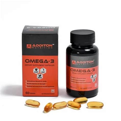 Omega 3 Dietary Supplement Capsule at Rs 145/bottle | Omega 3 Capsule ...