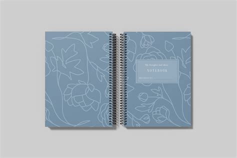 A5 Spiral Notebook Mockup On Behance