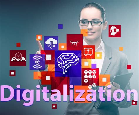 Digital Transformation And Digitalization Technology Concept Stock