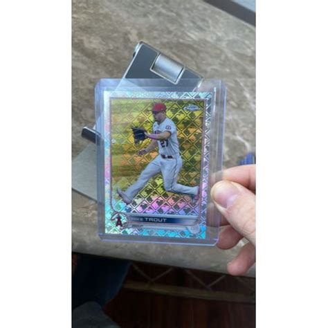 Mike Trout Topps Chrome Logofractor Angels Whatnot