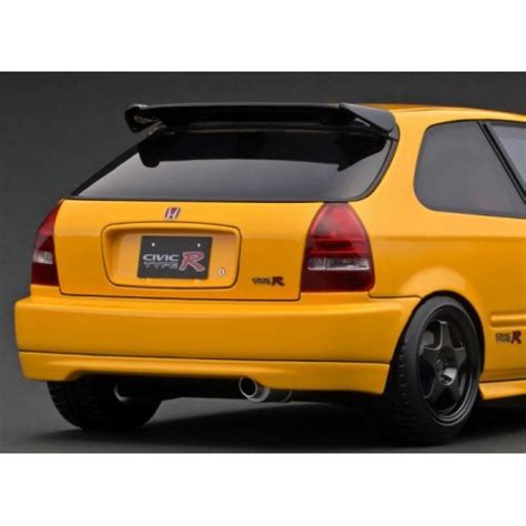 Ignition Model Honda Civic Ek Type R Yellow Ig