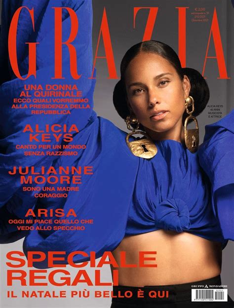 Grazia è in edicola con Alicia Keys Grazia Alicia keys Julianne