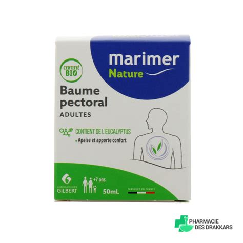 Marimer Nature Baume Pectoral Bio Adulte ou Bébé Enfant