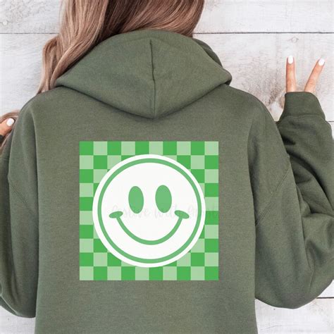 St Patricks Day Smiley Face Checkered Png St Patricks Sublimation Pod