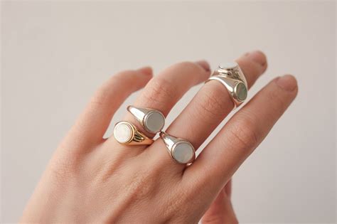 Luna Signet Ring Belinda Chang Jewellery