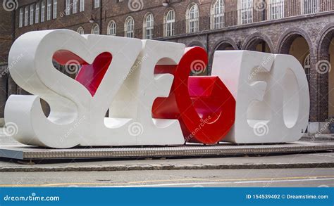 The Szeged Sign At The Cathedral Square At The Votive Church And