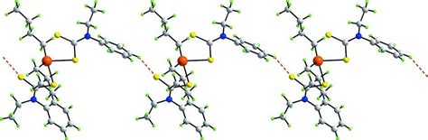 A View Of The Linear Supramolecular Chain In I Mediated By C H···s Download Scientific