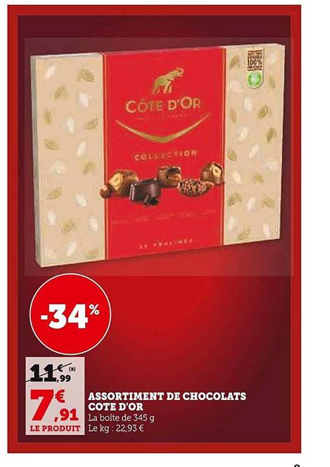 Promo Assortiment De Chocolats Côte D or chez U Express iCatalogue fr