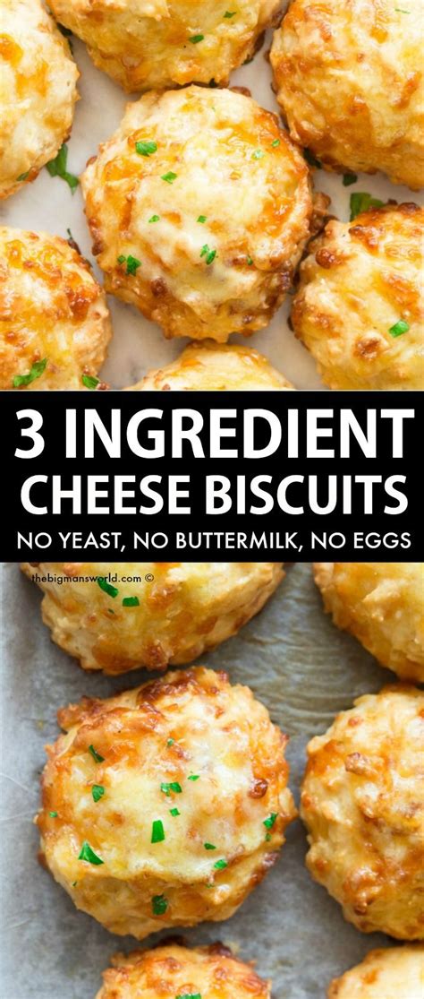 3 Ingredient Cheese Drop Biscuits No Yeast No Buttermilk Artofit