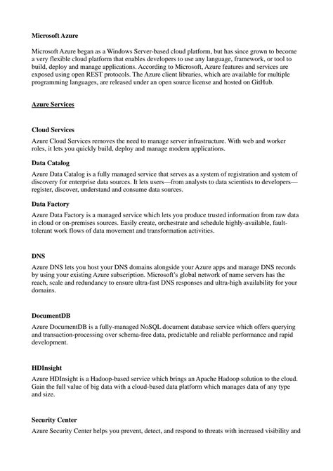 SOLUTION: Guide to microsoft azure - Studypool