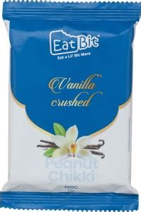 EatBit Vanilla Crushed Peanut Delicious Chikki 100 G Set Of 6 Pouch