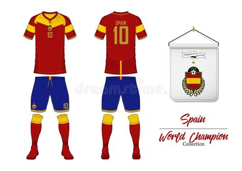 Soccer Jersey or Football Kit. Spain Football National Team. Football ...