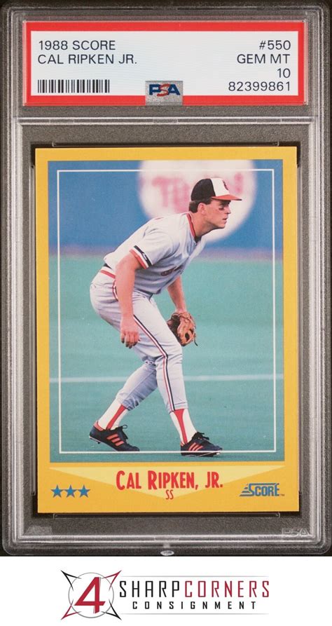 Cal Ripken Jr 1988 Score Base PSA 10 Price Guide Sports Card Investor