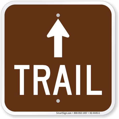 Trail Signs, Hiking Signs, Hiking Trail Symbols & Trail Markers.