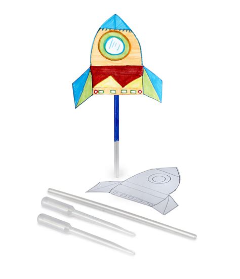 Straw Rockets Straw Rocket Diy Straw Arts And Crafts Kits