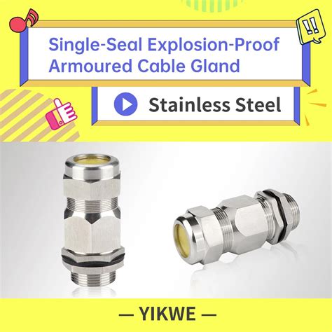 Ex Cable Gland Outdoor Gland For Armoured Small Watertight Cable Explosion Proof Single