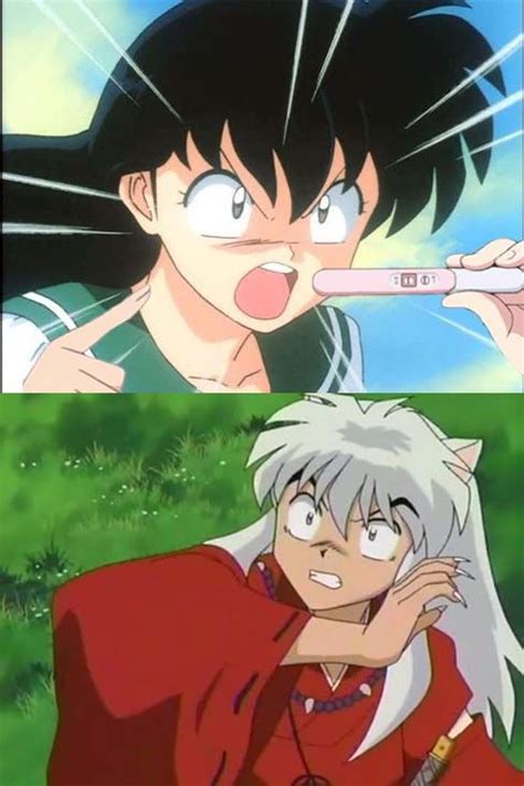 Anime Meme Pregnant Announcement Inuyasha Kagome Anime Anime