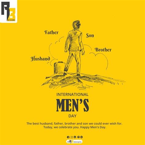 An Advertisement For The International Men S Day