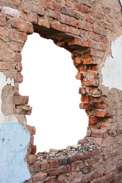 Broken Hole Old Brick Wall Stock Photo Alexan