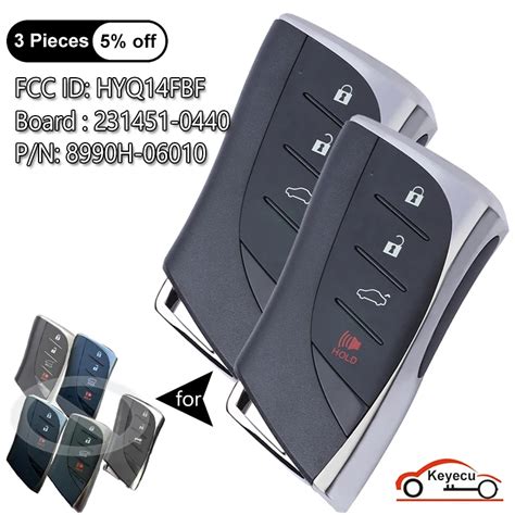 KEYECU Mando A Distancia Inteligente Para Coche 3 Y 4 Botones 314 3 MHz