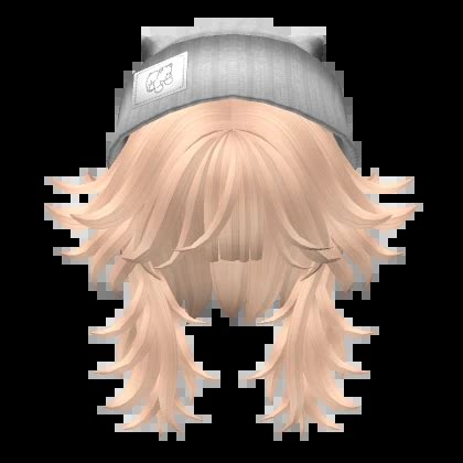 Fluffy Wolf Hair W Beanie Cat Blonde Roblox Item Rolimon S