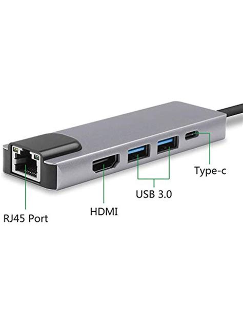 5 In 1 Type C Adapter Usb C Hub