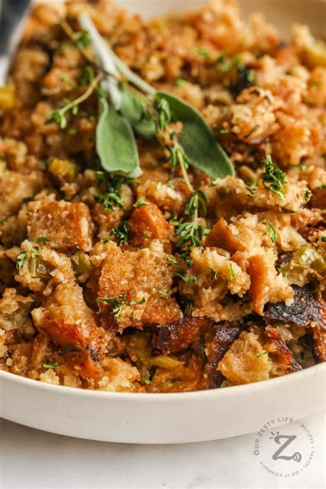 Sourdough Stuffing Savory And Satisfying Our Zesty Life