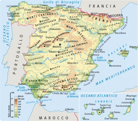 Spagna Le Caratteristiche Del Territorio Studiare Facendo