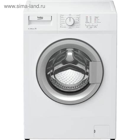 Стиральная машина Beko WRS 54P1 BSW, класс А, 800 об/мин, 5 кг, бело ...