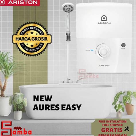 Jual Ariston Aures Easy 500Watt 6L Min Electric Instant Water