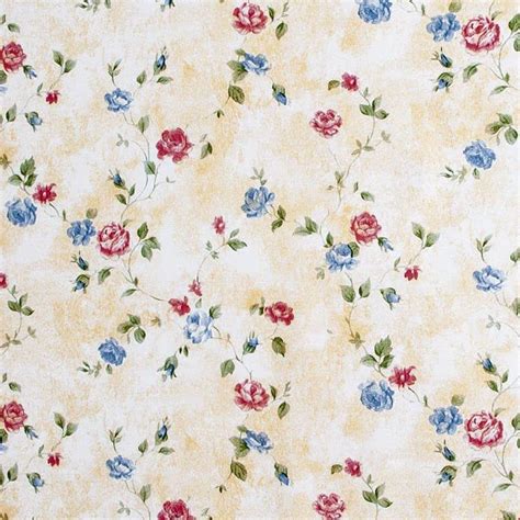 Red Vintage Floral Wallpaper