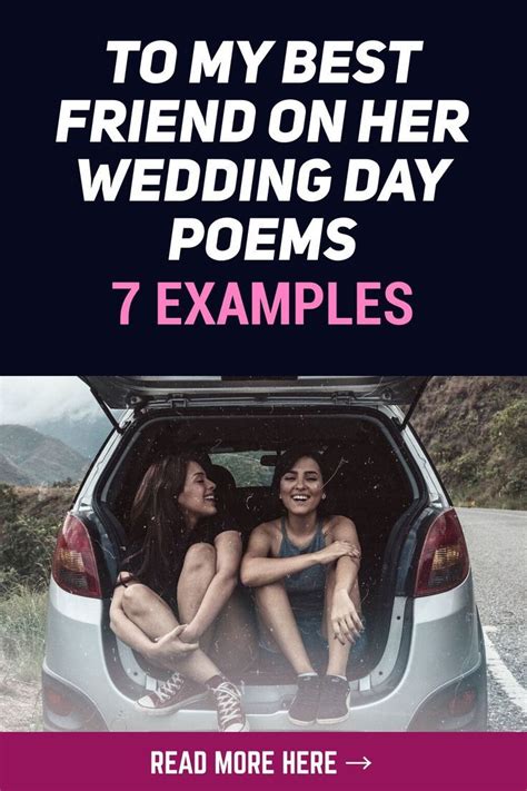 To My Best Friend on Her Wedding Day Poems (7 Examples) | Wedding poems ...