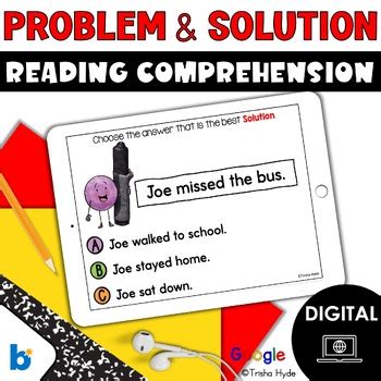 Boom Cards Problem And Solution Reading Comprehension TpT