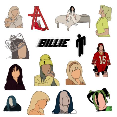 Billie Eilish Stickers For Sale Artofit