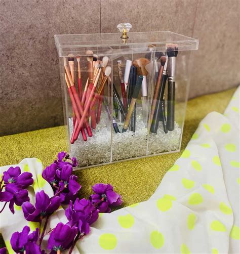 Acrylic Make Up Brush Holder The Art Box