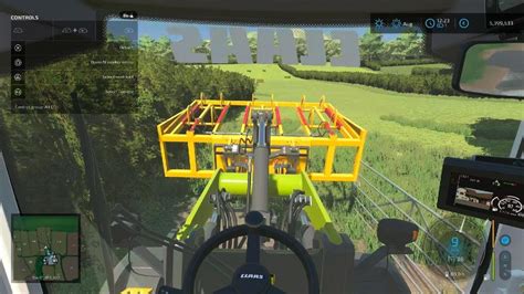 Farming Simulator Claas Torion Sinus Bringing In Hay Bales Youtube