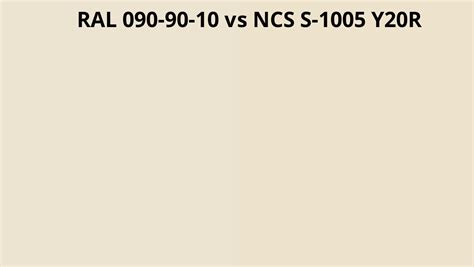 Ral 090 90 10 Vs Ncs S 1005 Y20r Ral Colour Chart Uk