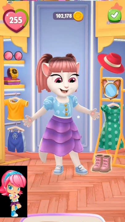 Piny Makeover💇💄👗 By My Talking Angela 2💫😍cosplay Shortvideo