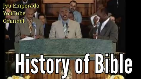 Pastor Gino Jennings The History Of Bible Youtube