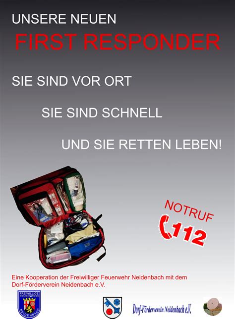 First Responder Jetzt Auch In Neidenbach Neidenbach De