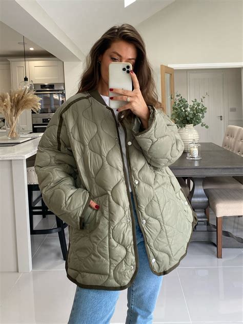 Khaki RI Studio Quilted Jacket Curated On LTK Quilted Jacket Outfit