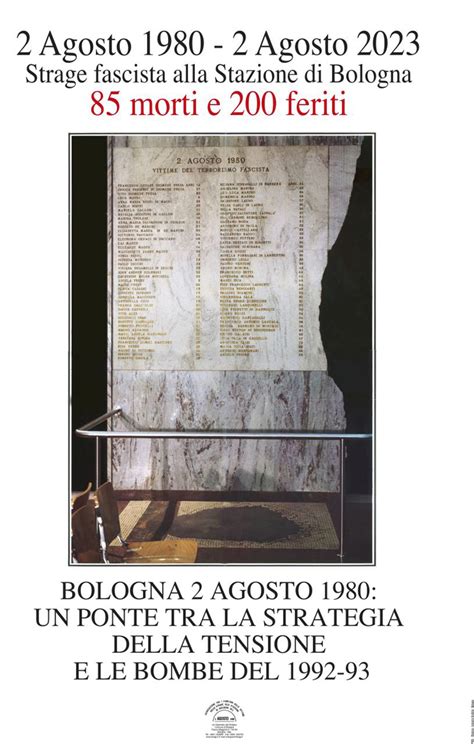 Imola Ricorda Le Vittime Della Strage A Bologna Del 2 Agosto 1980 A N