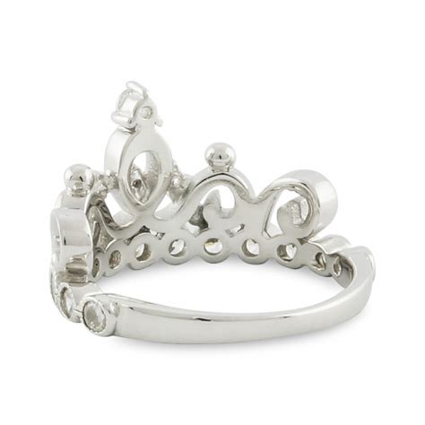 Sterling Silver Princess Crown Ring | 925 Sterling Silver Tiara Ring