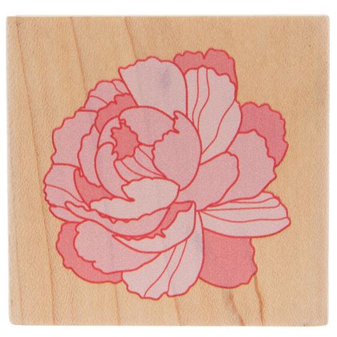 Peony Rubber Stamp Hobby Lobby