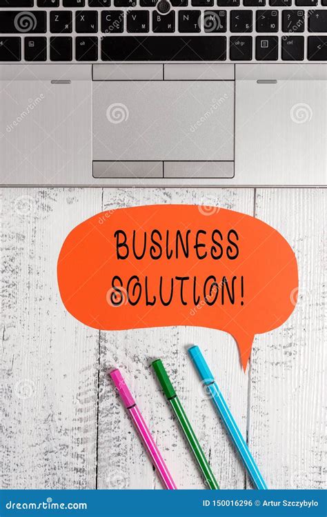 Handwriting Text Writing Business Solution Concept Meaning Services